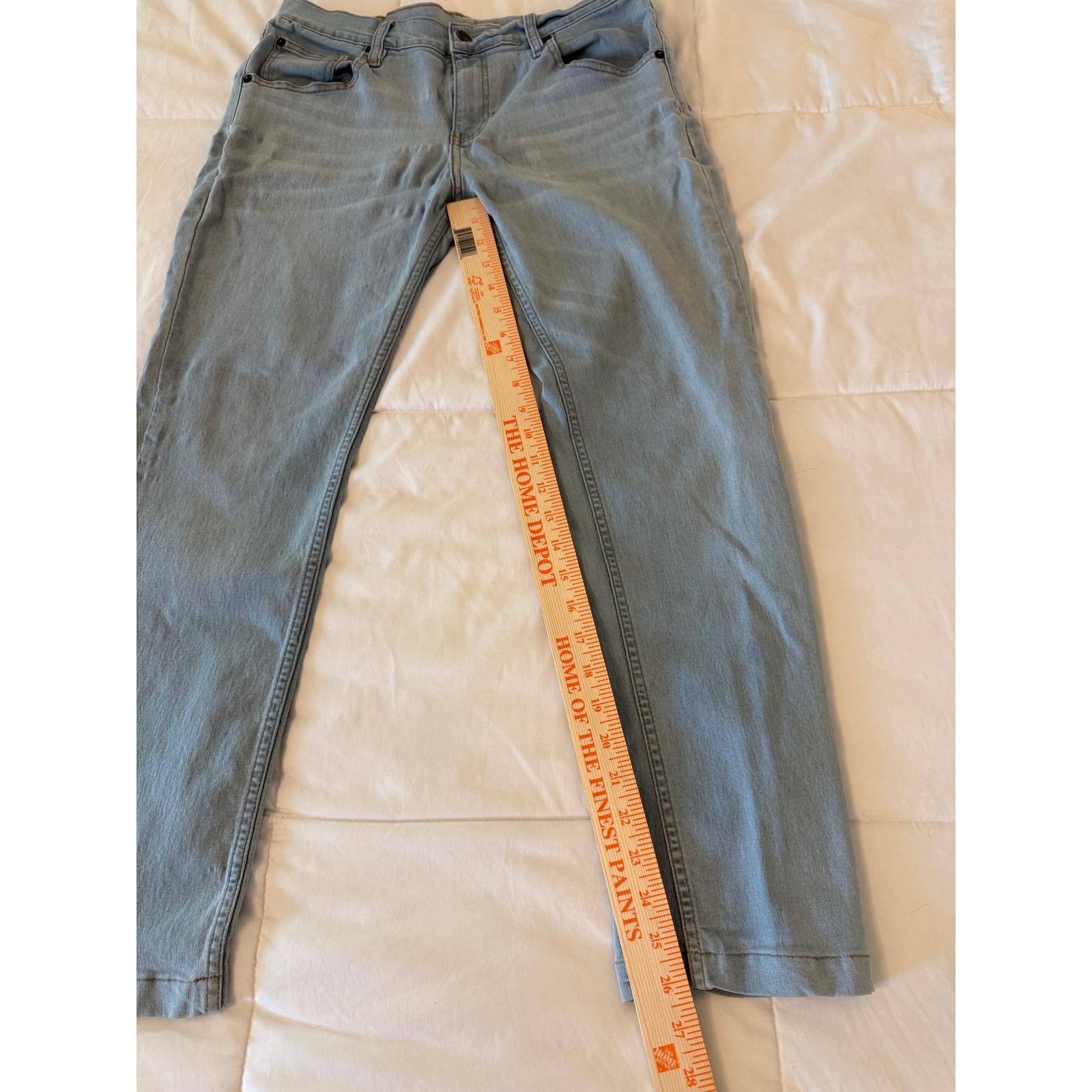 Moft Womens Light Wash Skinny Jeans Blue Denim — image 6 of 8